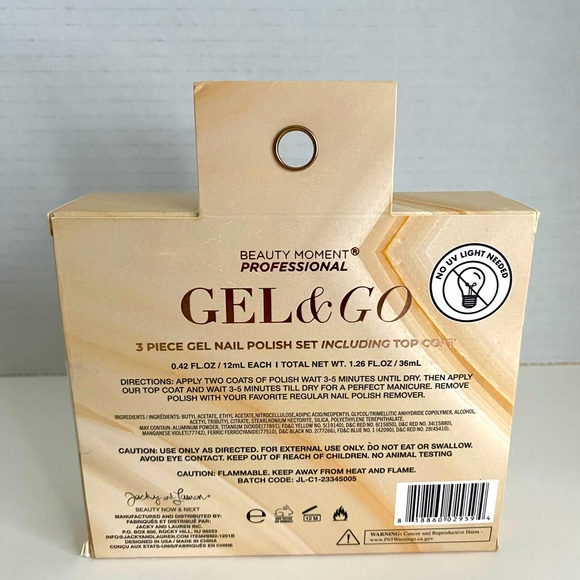 2/$20 Gel N Go “Nude For You” 3-Piece Gel Nail Polish Set - Picture 2 of 2